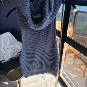 One Teaspoon Navy Cowl Neck Sweater